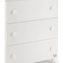 Set Pomelli Pali per Cassettiera Fasciatoio Bianco