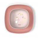 Set Ciotola e Piatto Piano Chicco Rosa 12m+