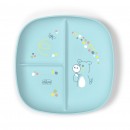 Plato con Compartimentos Chicco 12m+ Azul