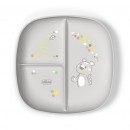 Plato con Compartimentos Chicco 12m+ Gris