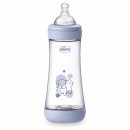 Biber&oacute;n Antic&oacute;licos Chicco Perfect 5 Flujo R&aacute;pido 300 ml Azul