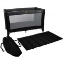 Cuna de Viaje NANIA SODA - Desde el Nacimiento hasta los 15 kg + Bolsa de Transporte - Negro/Gris