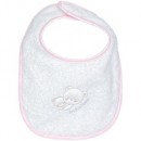 Peque&ntilde;o Babero Andy&Helen D91 Felpa Bordado Rosa