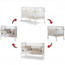 Set Pali Flippy Bianco (Lettino Trasformabile in Culla + 2 Materassi + Piumone Paracolpi)