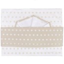 Juego de S&aacute;banas Bordadas Andy & Helen para Minicuna Maxi F1 Stelle Beige