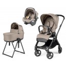 PEG PEREGO &ndash; Trio Switch Desert con Capazo Flex y Silla de Coche Primo Viaggio Slk i-Size R129