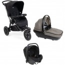 Trio Chicco Activ3 (Passeggino Activ3 Ebony + Navicella Activ3 Dark Beige + Seggiolino Auto Kory Essential i-Size Black)