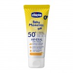 Crema Solare Mineral Chicco Baby Moments SUN SPF 50+ 75 ml