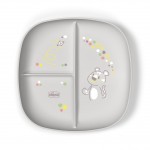 Plato con Compartimentos Chicco 12m+ Gris