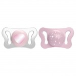 Succhietto Chicco Physio Forma Micrò Rosa Silicone 2 pz 0-2 m