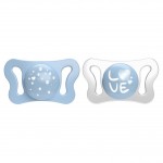 Succhietto Chicco Physio Forma Micrò Blu Silicone 2 pz 0-2 m