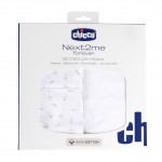 Juego de S&aacute;banas Chicco de Algod&oacute;n para Next2Me Forever - 2 unidades y Funda de Almohada Cloud