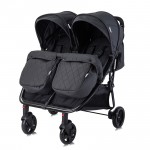 Silla de Paseo Gemelar Lorelli DUO black con bolso
