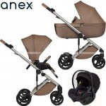 Trio Anex Eli Secret (Capazo,Chasis,Asiento Silla de Paseo,Silla de Coche Cosmo e Adaptadores para Grupo 0+)