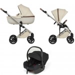 Trio Anex Eli Muse (Capazo,Chasis,Asiento Silla de Paseo ,Silla de Coche Cosmo y Adaptadores para Grupo 0+)