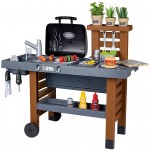 Gioco Smoby Garden Kitchen Barbeque Grill con 43 Accessori