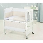 Juego de Edredòn Beige Angy + Colchòn para Minicuna Bolin Bolon Allegra