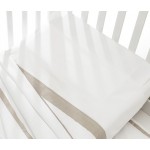 Completo Lenzuolo Lettino Erbesi Dudù 3pz Bianco Tortora
