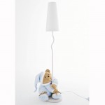Lampada a Stelo Nanan Puccio Piquet Bianco Azzurro