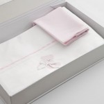 Set Lenzuola per Carrozzina Nanan Coccolo Rosa 3pz