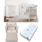 Set Azzurra Design Mars Bianco + Materasso