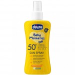 Latte Solare Spray Chicco Baby Moments SUN SPF 50+ 150 ml