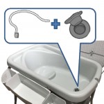 Kit Scarico Chicco per Vaschetta Bagnetto Fasciatoio Cuddle & Bubble Dots