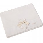 Set Lenzuola Nanan per Lettino 3pz Fiocco Bianco
