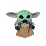 Star Wars Grogu El Mandaloriano con Rana Peluche Suave 17cm