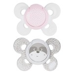 Succhietto Chicco Physio Comfort Silicone 2pz Bianco Beige 0-6m 