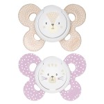Succhietto Chicco Physio Comfort Silicone 2pz Beige Rosa 6-16m 