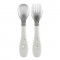 Set Posate Chicco Metal Cutlery in Acciaio 18M+ Grigio
