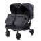 Silla de Paseo Gemelar Lorelli DUO black con bolso