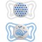 Succhietto Chicco Physio Forma Light Glow Silicone Balena Azzurro 2-6 m