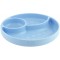 Piatto Chicco in Silicone con Ventosa Azzurro