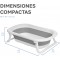 MS Innovaciones Bagnetto Flex Grigio + Cuscino Stelle