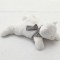 Peluche Nanan Batuffolo Sciarpa Grigia 70 cm