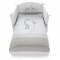 Completo Piumone Sfilabile Pali Savana Bianco Grigio