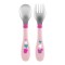 Set Posatine Chicco Metal Cutlery in Acciaio Inox 18M+ Rosa