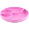 Piatto Chicco in Silicone con Ventosa Rosa