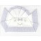 Set Lenzuola Andy & Helen per Maxi Culla Ricamato D52 3 pz Grigio