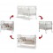 Set Pali Flippy Bianco (Lettino Trasformabile in Culla + 2 Materassi + Piumone Paracolpi)