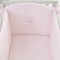 Completo Piumone Lettino Sfilabile Nanan Coccolo 4pz Rosa