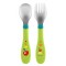 Set Posatine Chicco Metal Cutlery in Acciaio Inox 18M+ Verde