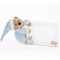 Portafoto Legno Nanan Puccio Bianco Azzurro Pile 18 x 13 cm