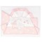 Set Lenzuola Andy & Helen per Lettino Ricamato D50 3 pz Rosa