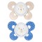 Chicco Physio Comfort Chupete Silicona 2pcs Beige Azul 6-16m