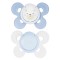 Chicco Physio Comfort Chupete Silicona 2uds Azul Claro Blanco 0-6m