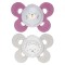 Succhietto Chicco Physio Comfort Night Silicone 2pz Rosa Beige 16-36m