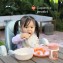 Set Ciotola e Piatto Piano Chicco Rosa 12m+